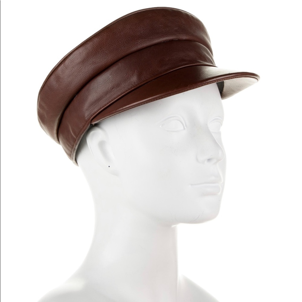 Hermès Fall 2007 Leather Newsboy Cap VERY RARE!